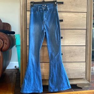 Light wash Bell bottom denim Jeans